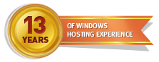 13 Years of Windows Hosting Experience